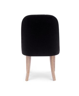 Mid-Century Modern Upholstered Boucle Dining Chair (Set of 6)