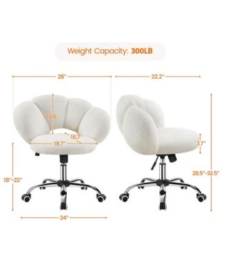 Boucle Upholstered Home Office Chair