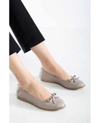 Brooklyn Leather Ballerina Flats