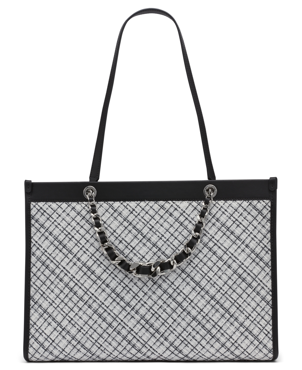 Karl Lagerfeld Savoie Large Tote Bag In Black,white