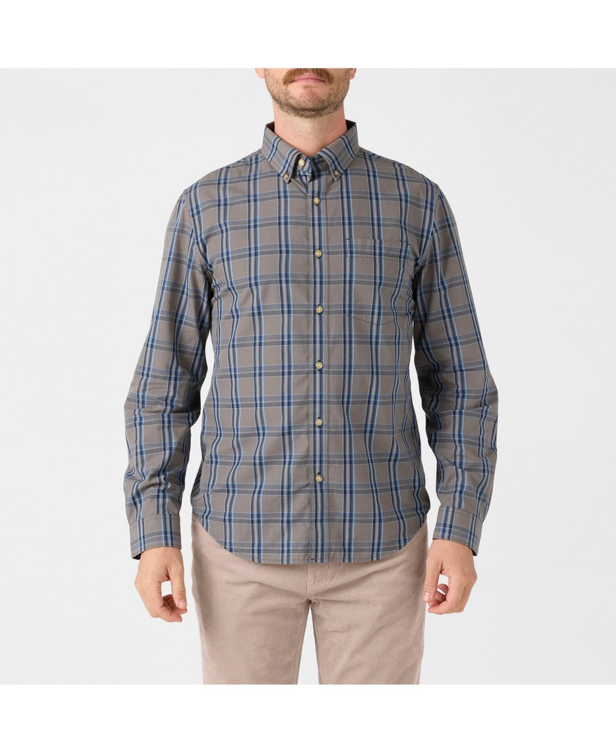 Men's Sutton Long Sleeve Woven Shirt - Fossil
