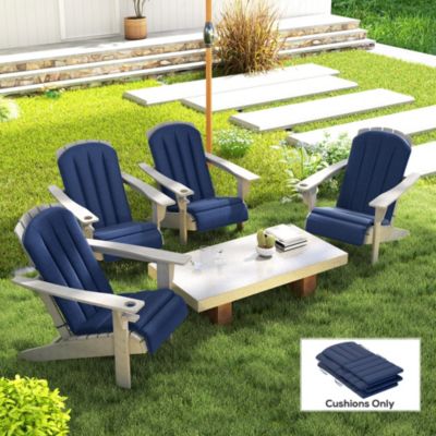 4PCS Adirondack Chair Cushion, Outdoor Chair Cushions,