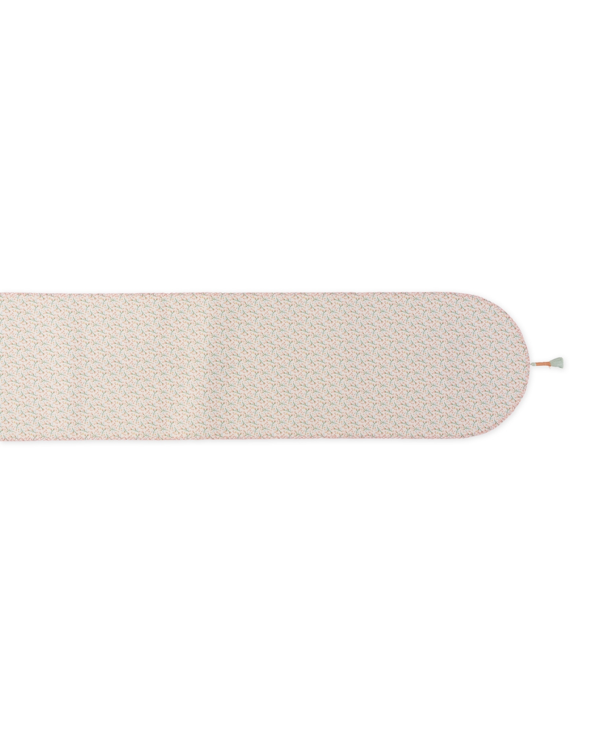 Design Imports Spring Bunny Embellished Cotton Reversible Table Runner, 14"x72" In Off White