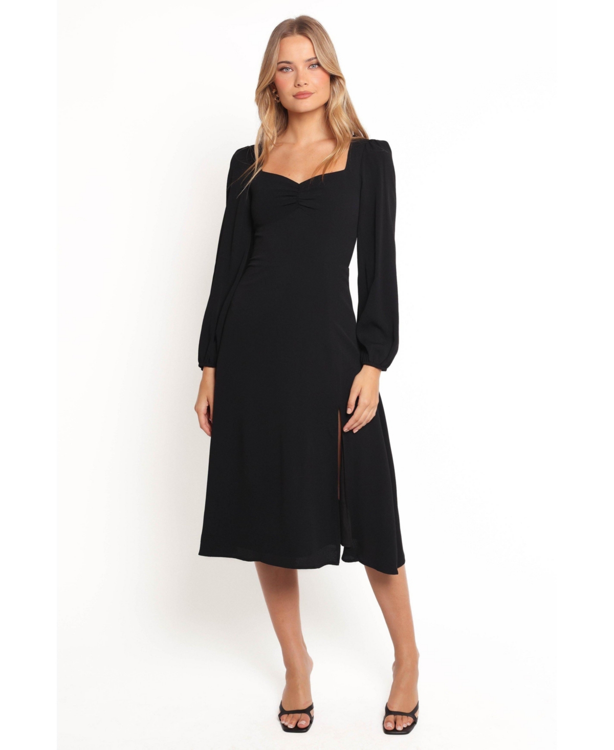 Women's Franklin Long Sleeve Midi Dress - Black