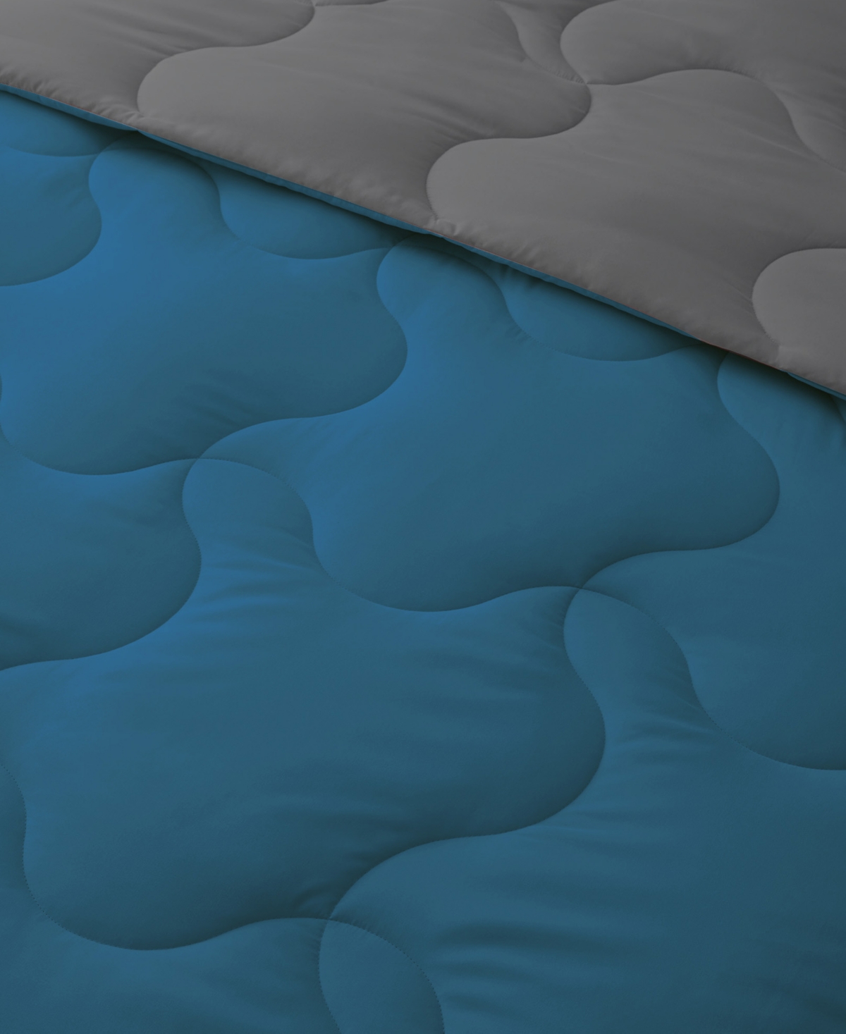 Unikome Lightweight Reversible Quilted Down Alternative Comforter, Twin In Blue