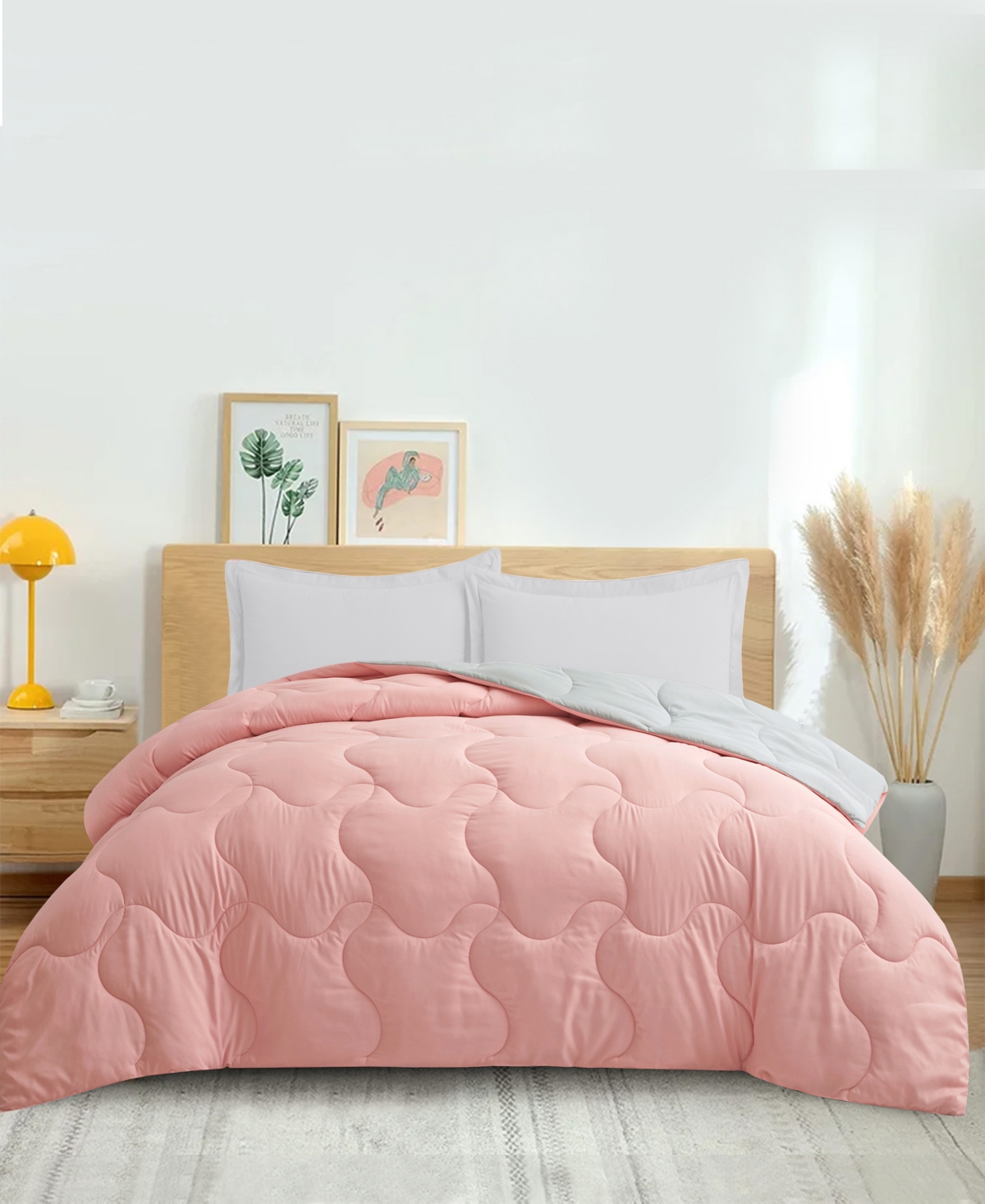 Unikome Lightweight Reversible Quilted Down Alternative Comforter, Twin