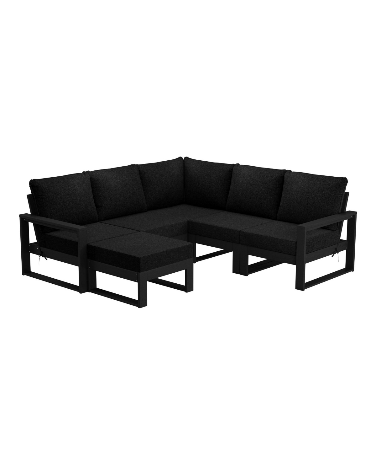 6-Piece Outdoor Patio Corner Sectional Sofa Conversation Set