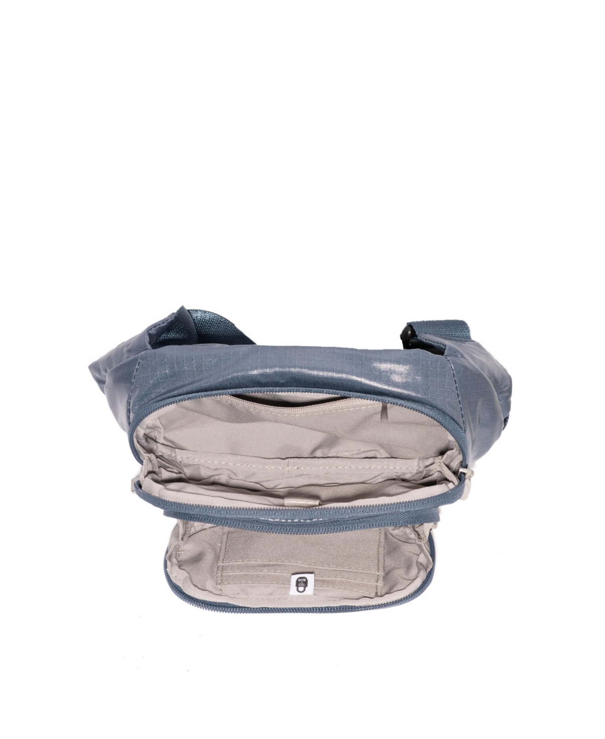 Baggallini On The Go Waist Pack Belt Bag In Mist Gloss Ripstop