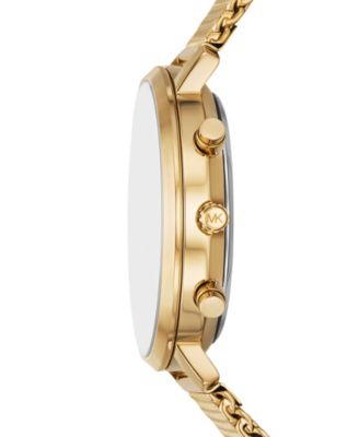 Men's Blake Multifunction Gold-Tone Mesh Watch, 42mm