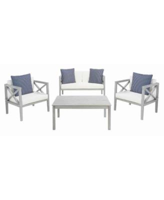 Nunzio 4 Pc Outdoor Set with Accent Pillows
