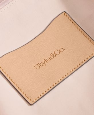 Straw North South Crossbody Bag, Exclusively at Macy's