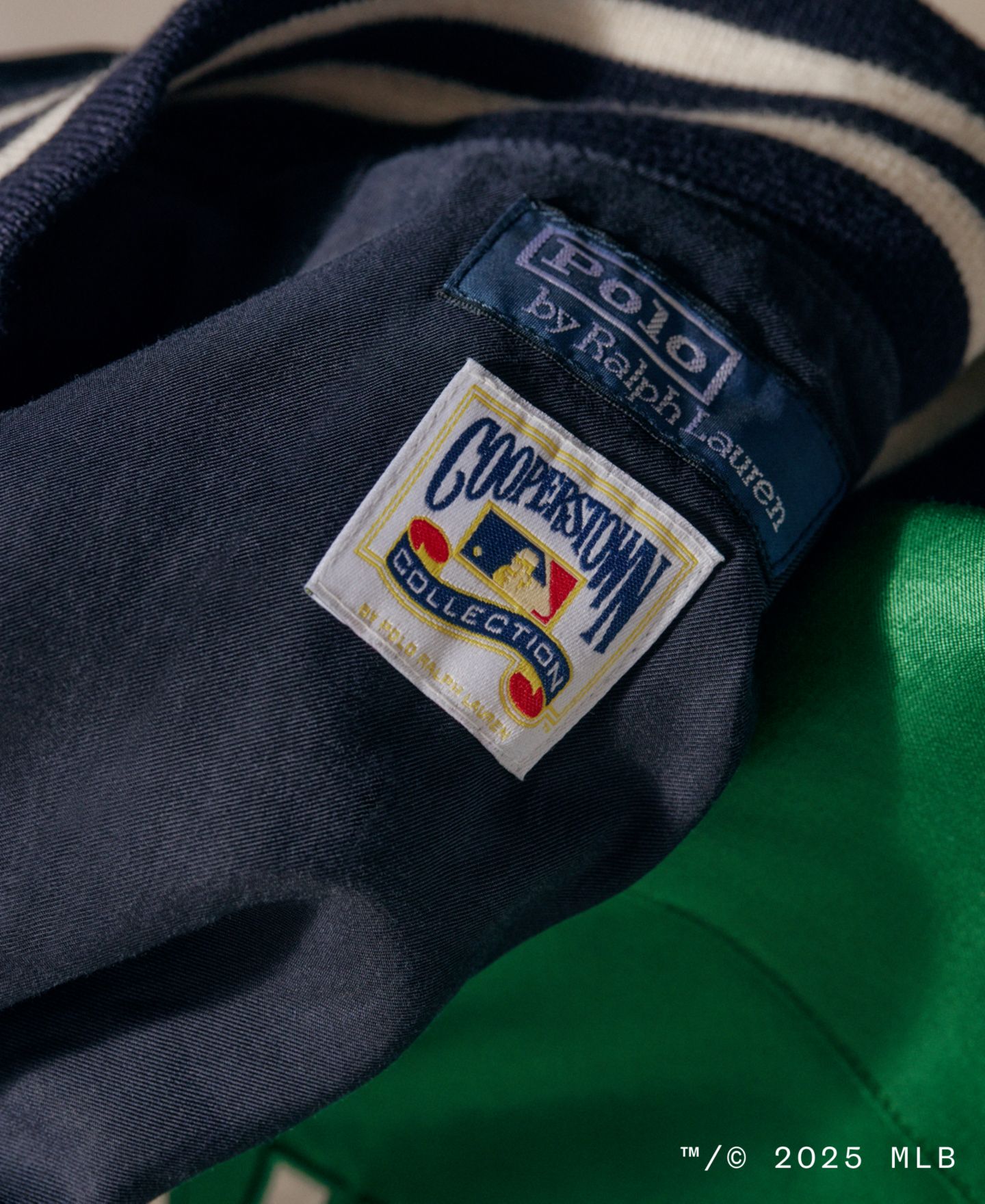 Куртка Polo Ralph Lauren Yankees Satin, цвет: Тёмно-синий — фото 6