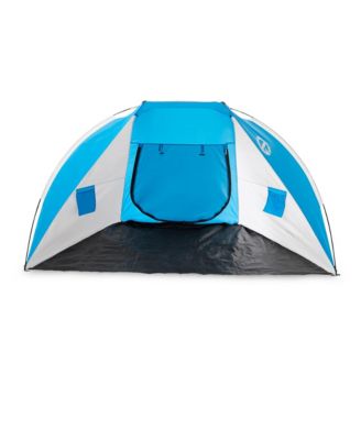 Cruz Bay Summer Sun Shelter and Beach Shade Tent Canopy, Blue & White