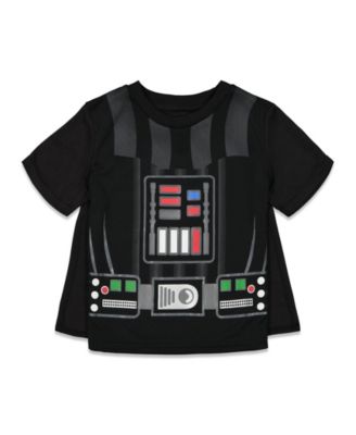 Darth Vader Costume T-Shirt Shorts & Cape 3 Piece
