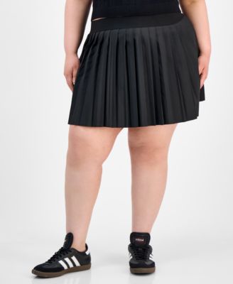 FULL CIRCLE TRENDS - Trendy Plus Size Pleated Pull-On Skort