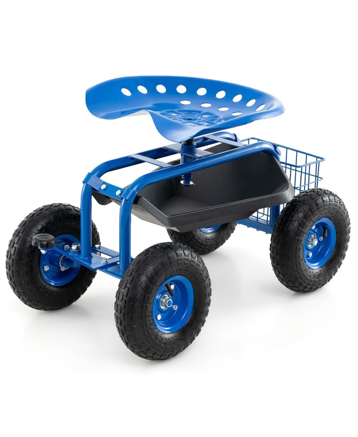 Garden Cart with Heavy Duty Tool Tray - Blue