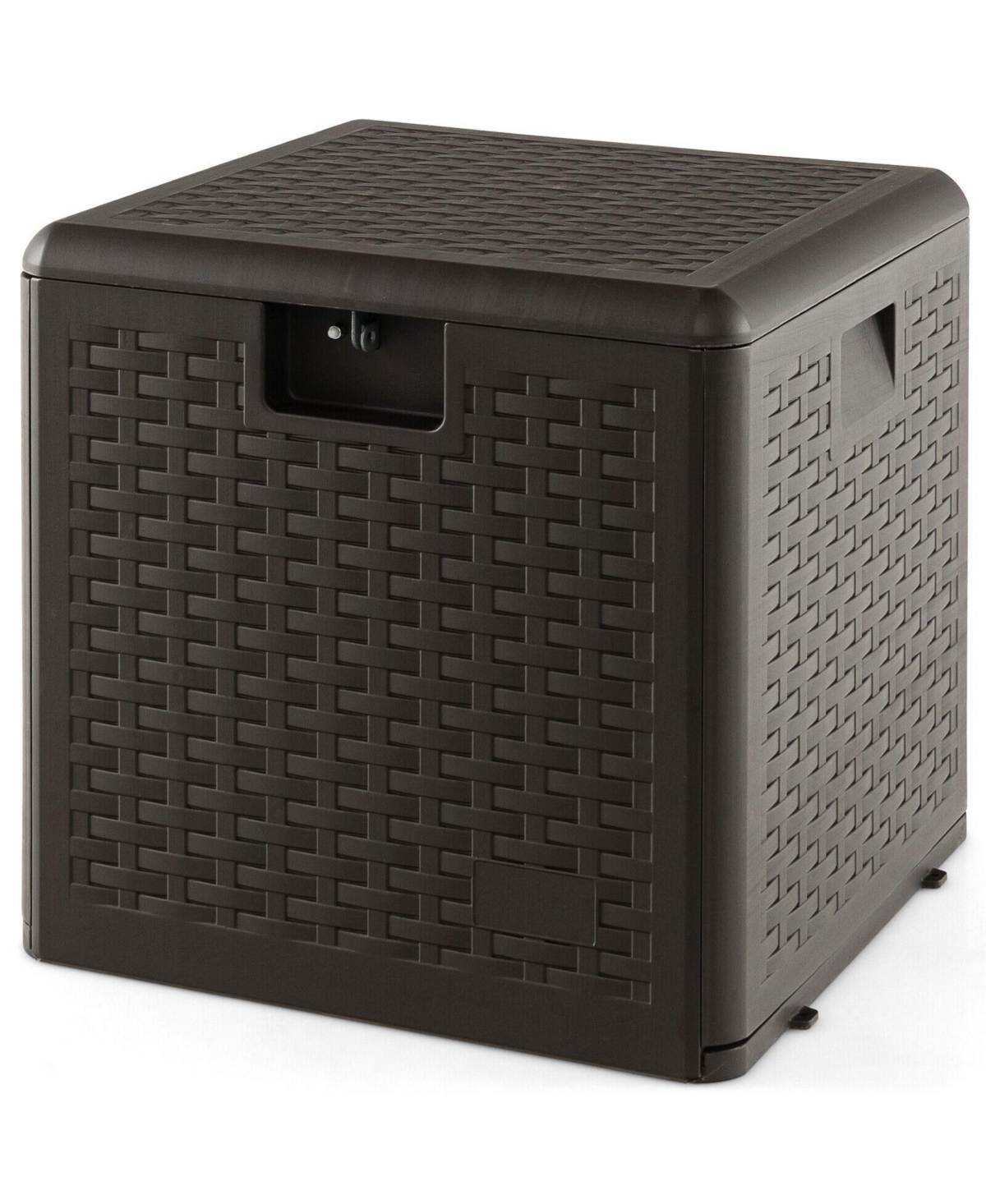 31 Gallon All Weather Storage Container with Lockable Lid - Brown