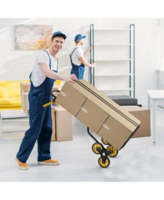 350 Lbs Capacity Stair Climber Hand Truck with Telescoping Handle
