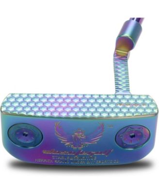 Golf Club Putter Men's Right Hand with Black Red HeadCovers PU Grip CNC Steel Mallet Professional