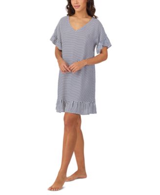 Women's Printed Short-Sleeve Sleep Tunic