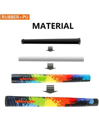 GOLF Putter Grip Two types of grips with different materials and weights Comfortable Advanced Texture Control and High-feedback Golf Putter Grip Stroke Enhancement Soft &Tacky Superior Traction