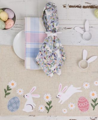 Hoppy Easter Embellished Polyester&nbsp;Placemats, Set of 4