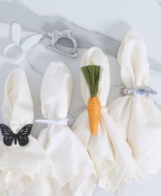 Butterfly Metal Napkin Ring, Set of 4