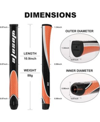 Golf Putter Grip 87g Midsize Non Slip PU Lightweight Advanced Surface Texture Extreme Grip Comfort Non-Slip 6 Colors 2 double sided tape