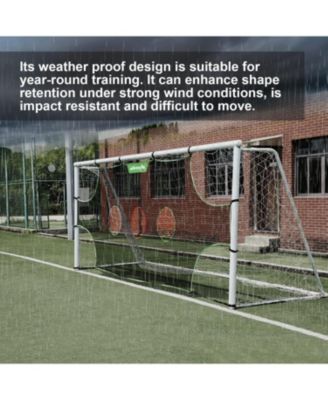 Soccer Goal Target Soccer Training Equipment Net with Scoring Zones Improve Kick Practice Shooting and Goalshot Accuracy Training，24FT8FT(5holes)