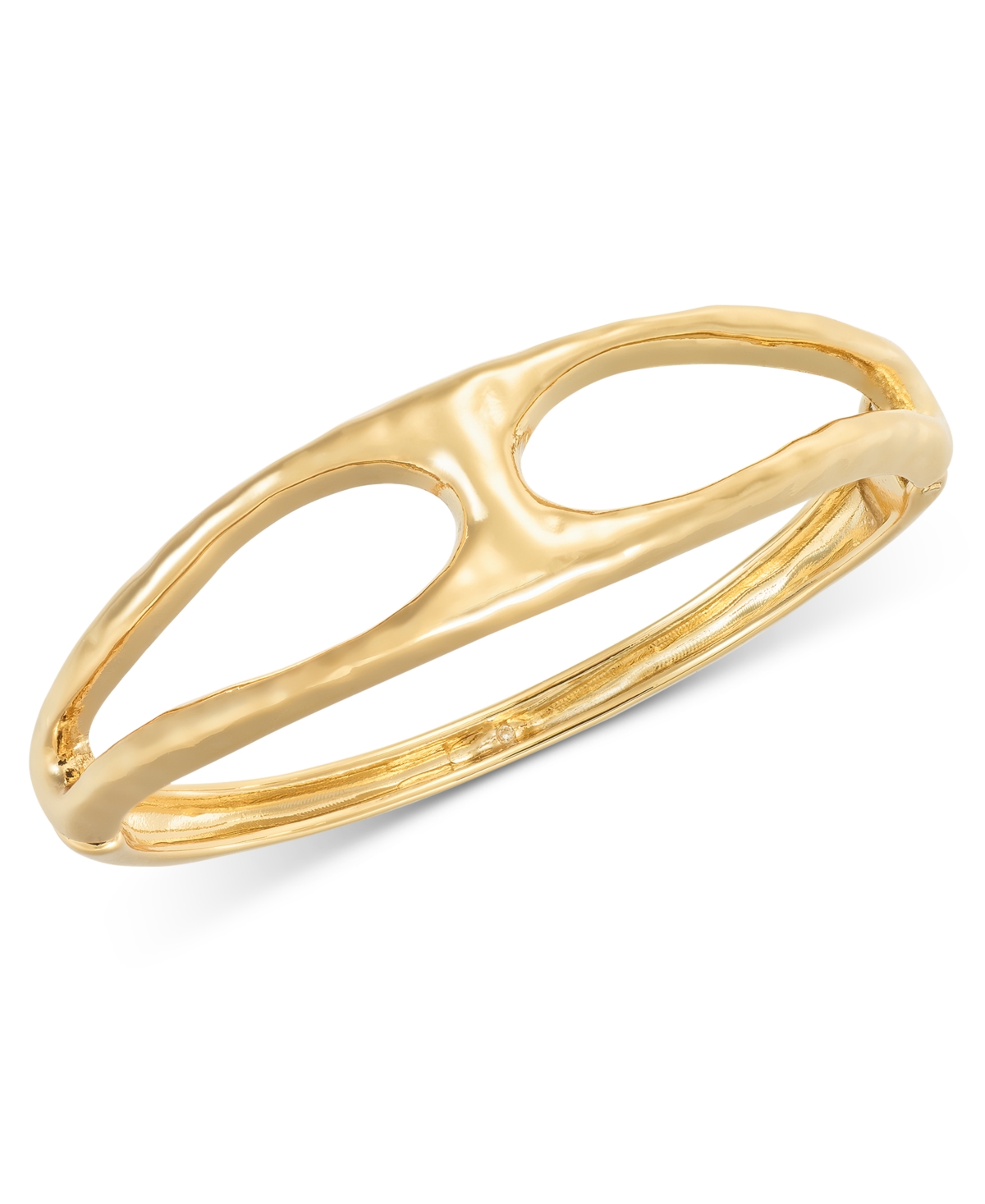 Gold-Tone Hammered Openwork Bangle Bracelet, Exclusively at Macy's - Gold