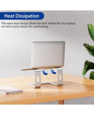 LS03 Aluminum Laptop Stand, Ergonomic Detachable Computer Stand, Riser Holder Notebook Stand Compatible with Air, Pro, Dell, HP, Lenovo More 10-15.6" Laptops