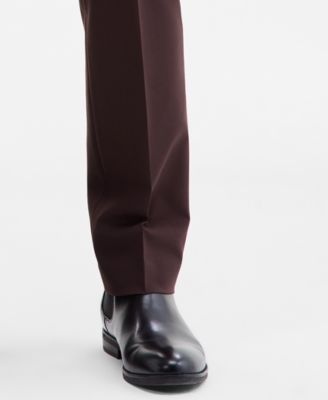 Men's Slim-Fit Solid Dress Pants