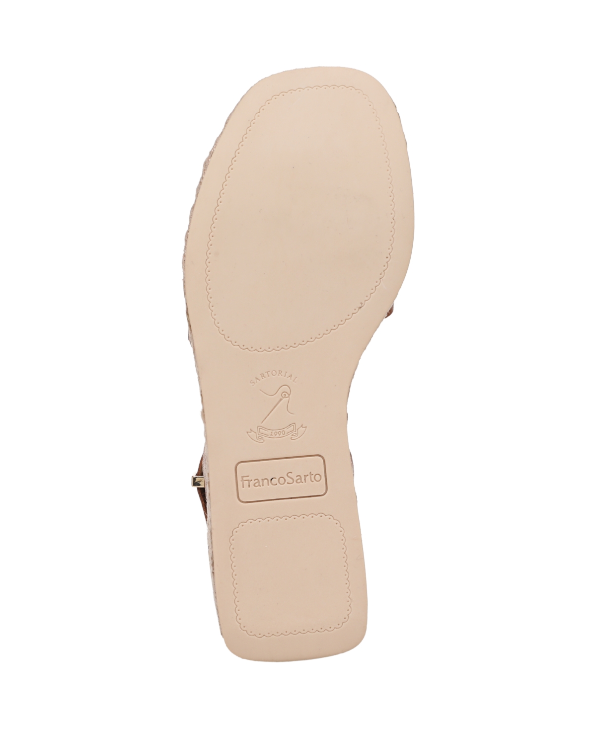Franco Sarto Tyla Platform Wedge Sandal In Cognac Brown Faux Leather