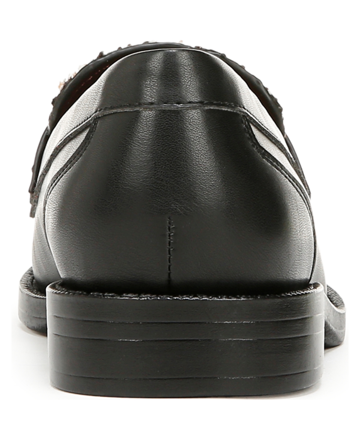 Franco Sarto Lucia Loafer In Black Leather,tweed