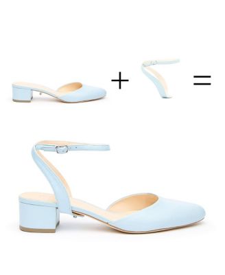 Women's Agate Blue Marilyn Customizable Slides