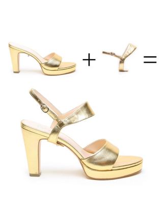 Women's Gold Elsie Customizable Platform
