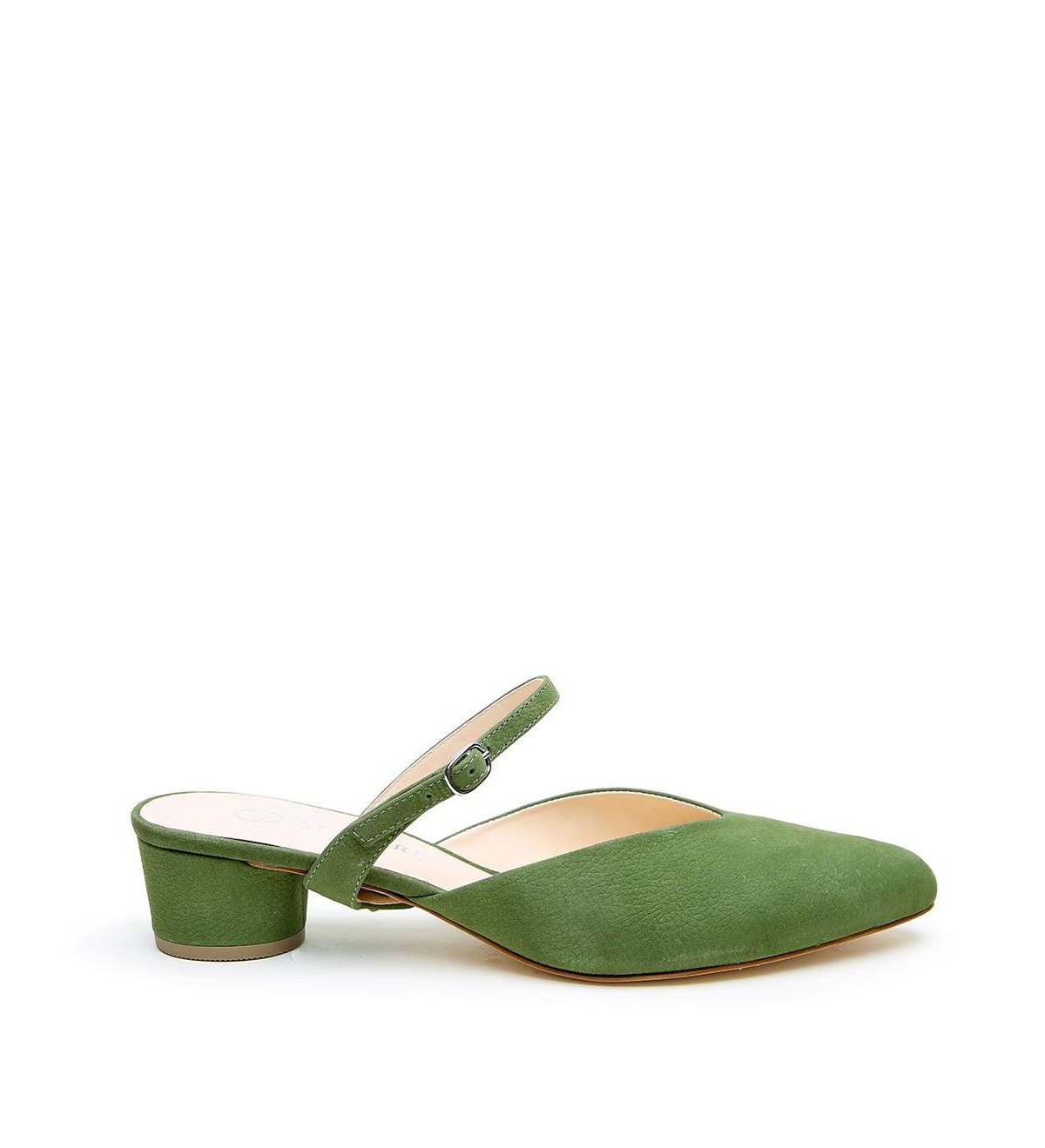 Women's Moss Twiggy Customizable V Slides - Moss