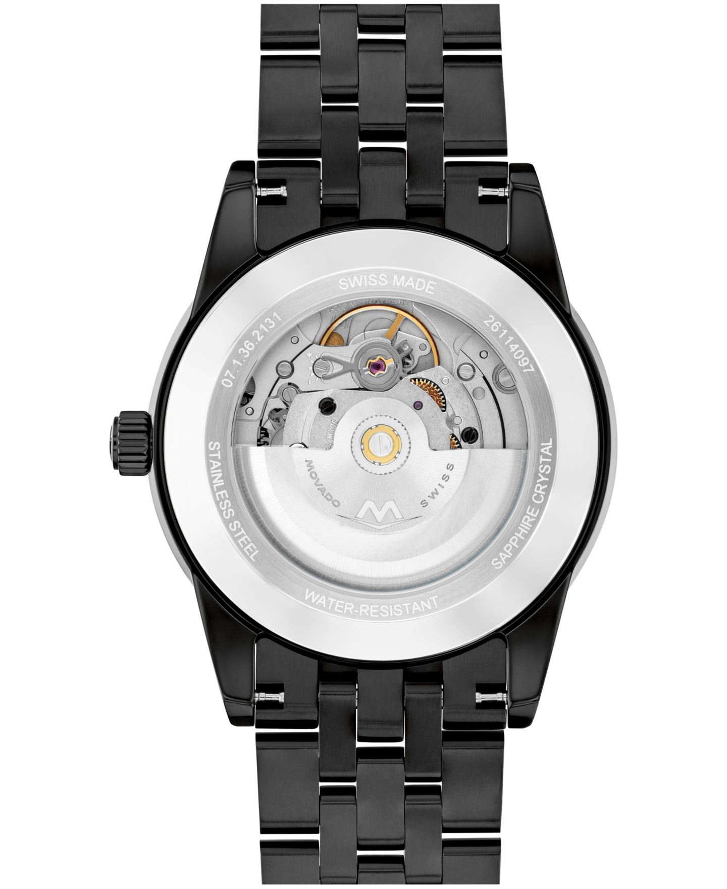 Мужские часы Movado Museum Classic Swiss Automatic Black PVD Watch, 40mm — фото 3
