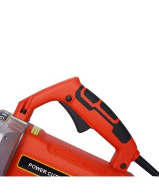 Electric 14" Cut Off Saw Wet/Dry Concrete Saw Cutter Guide Roller with Water Line Attachment 3000w without blade