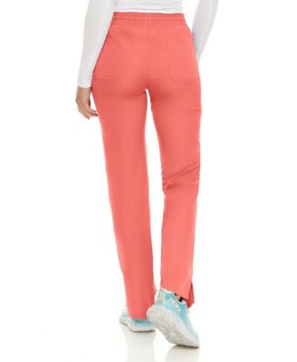 Petite Terri Stretch Straight Leg Six Pocket Cargo Scrub Pants, Ceil, X Large