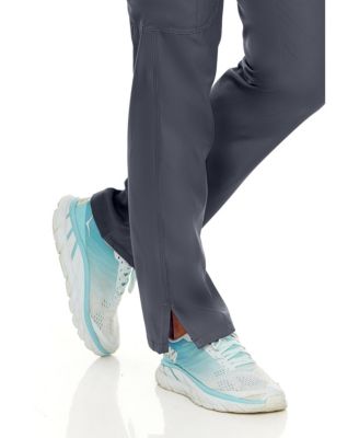 Petite Terri Stretch Straight Leg Six Pocket Cargo Scrub Pants, Ceil, X Large