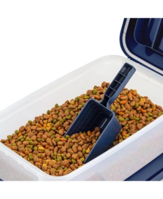 USA WeatherPro Airtight Pet Food Storage Container, 14 lbs, 2 Pack, Navy