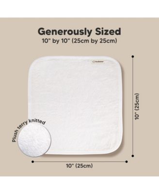 6pk Deluxe Baby Washcloths, Organic and Soft Baby Wash Cloth, Baby Bath Towel, Face Cloths