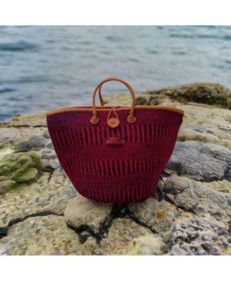 Resilient Handmade Sisal African Basket Tote Bag
