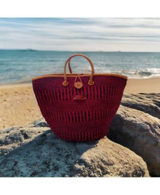 Resilient Handmade Sisal African Basket Tote Bag