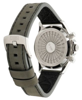 Men's Hawker Harrier Matador Chronograph Green Leather Strap Watch, 44mm