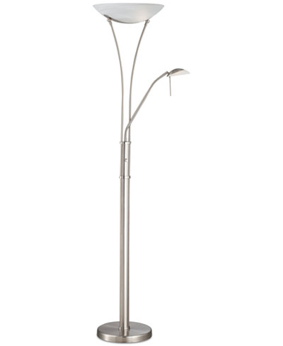 Lite Source Avington Torchiere and Reading Floor Lamp