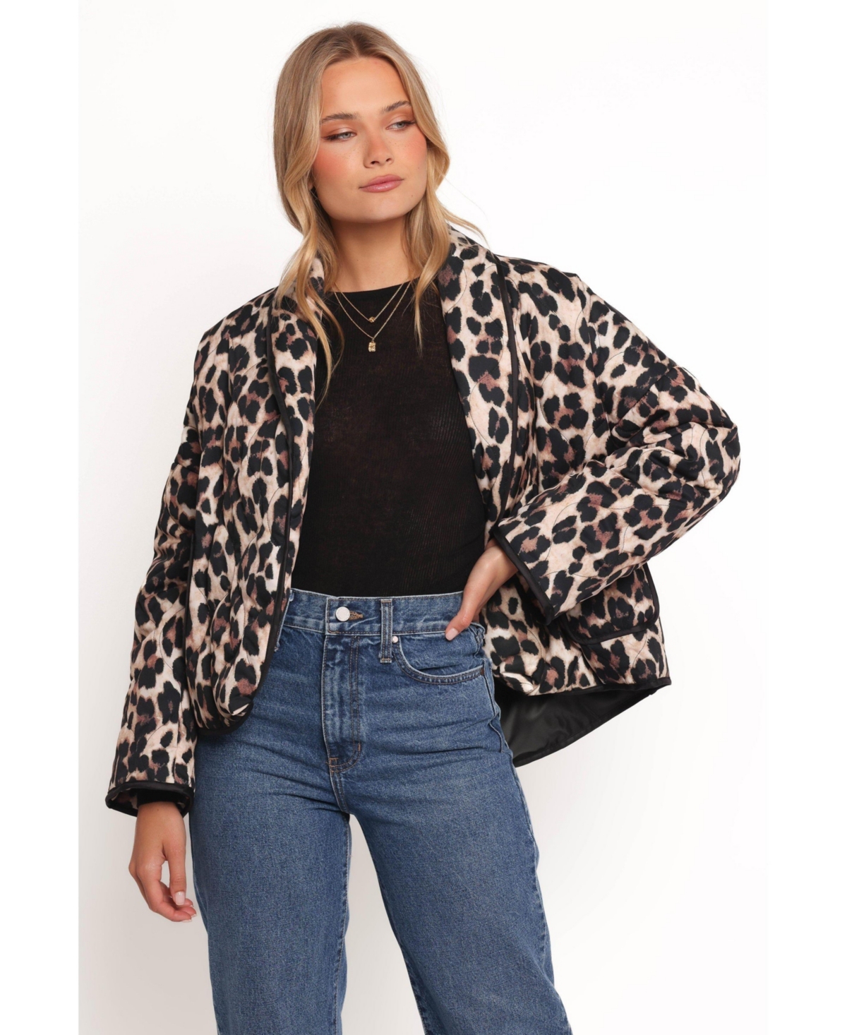 Women's Marcos Leopard Print Quilted Jacket - Leopard
