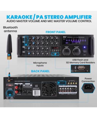 2000W Bluetooth Stereo Mixer Karaoke Amplifier - PMXAKB2000