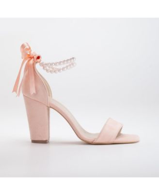 Melissa Block Heels Sandals with Pearls